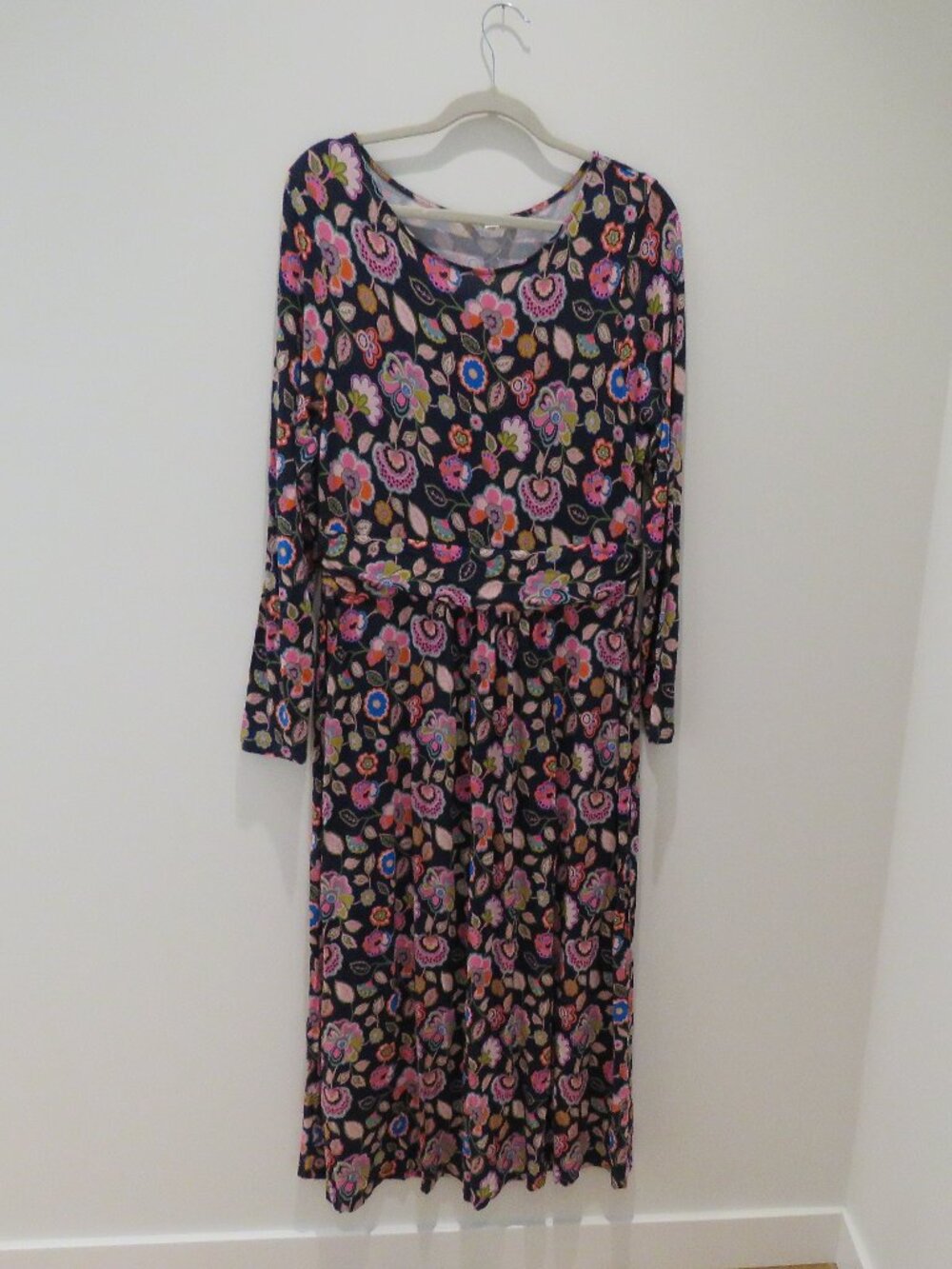 BODEN Amelie Long Sleeve Midi Sheath Stretch Dress Cascade Bloom Floral 12 - Picture 3 of 15